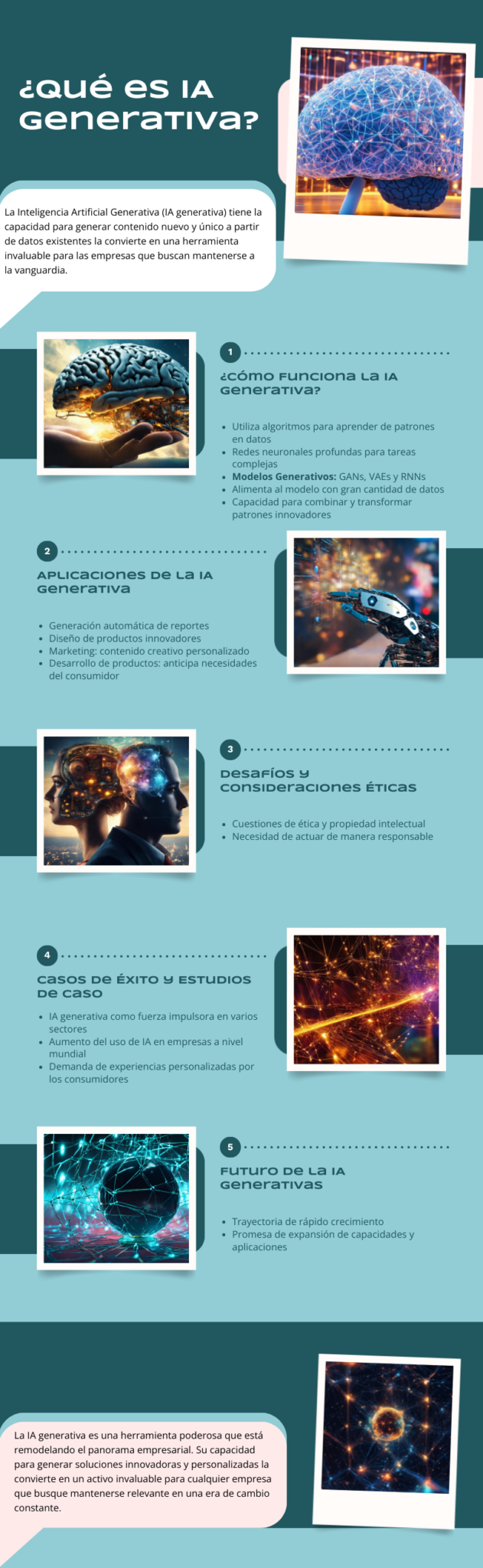 infografía qué es IA generativa